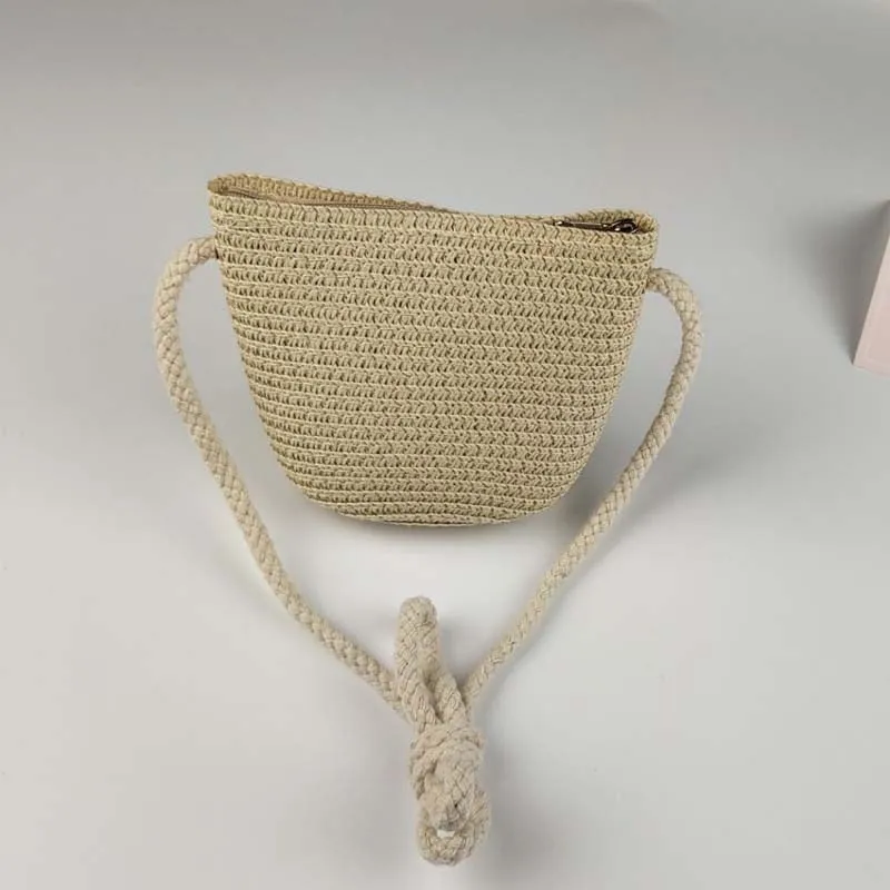 Baby Hat  and Mini Straw Bag