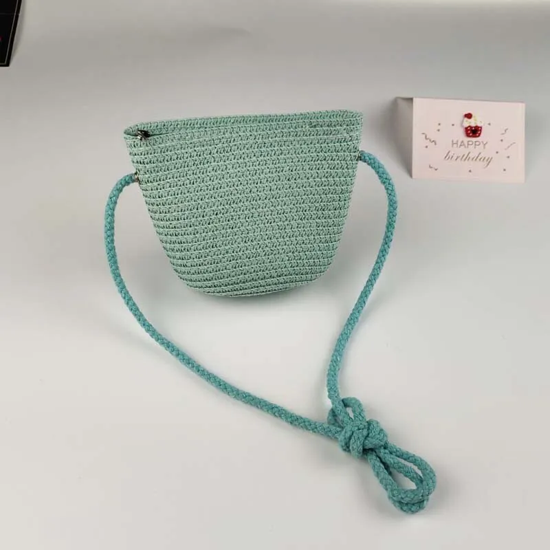 Baby Hat  and Mini Straw Bag