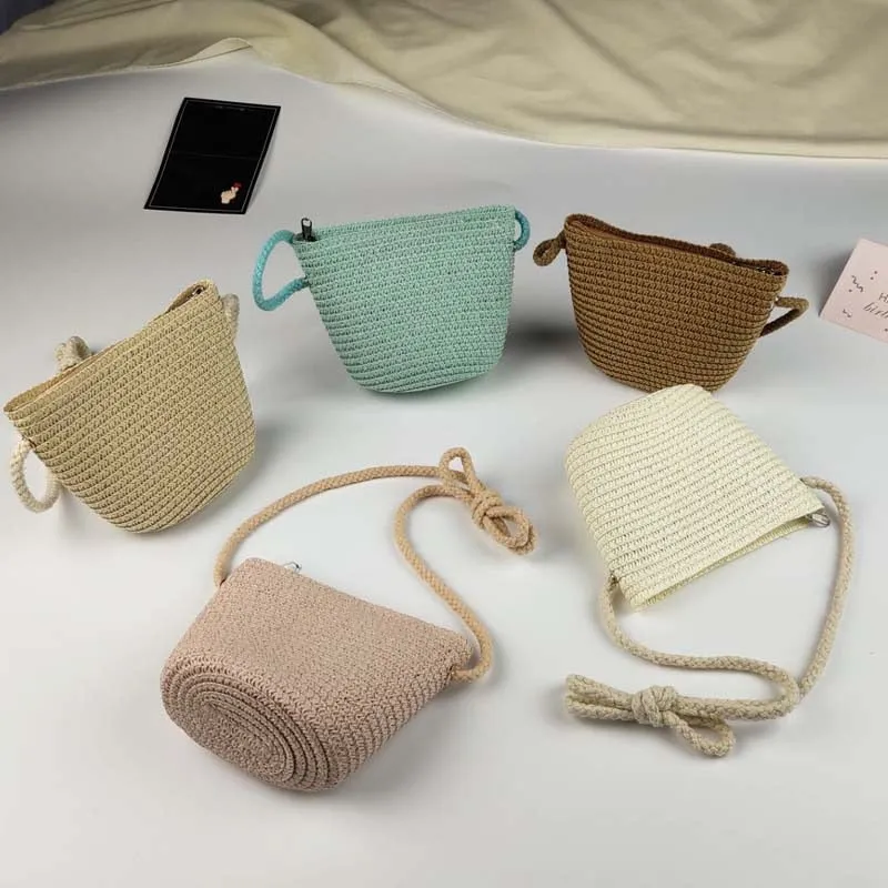 Baby Hat  and Mini Straw Bag