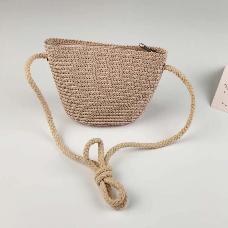 Baby Hat  and Mini Straw Bag