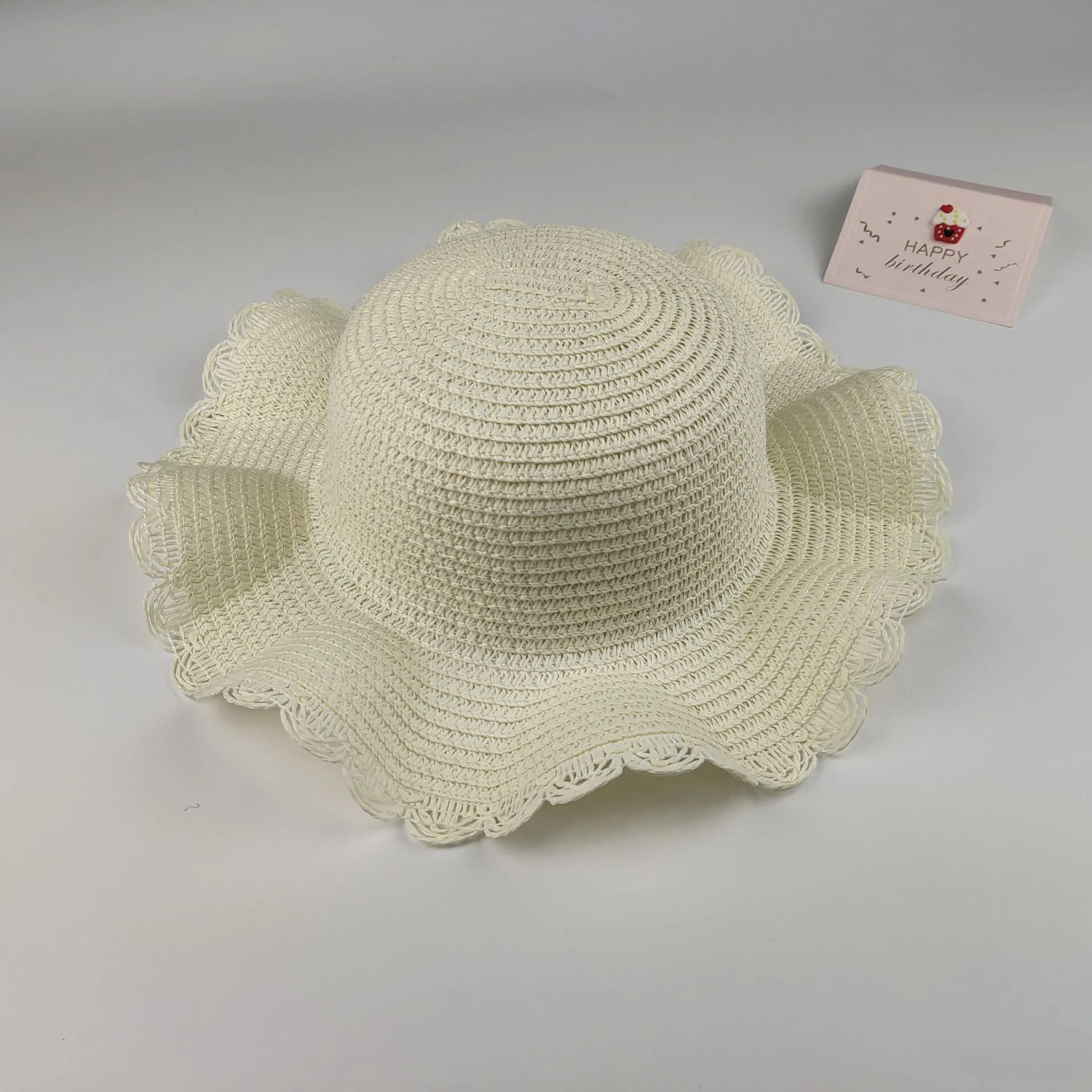 Baby Hat  and Mini Straw Bag