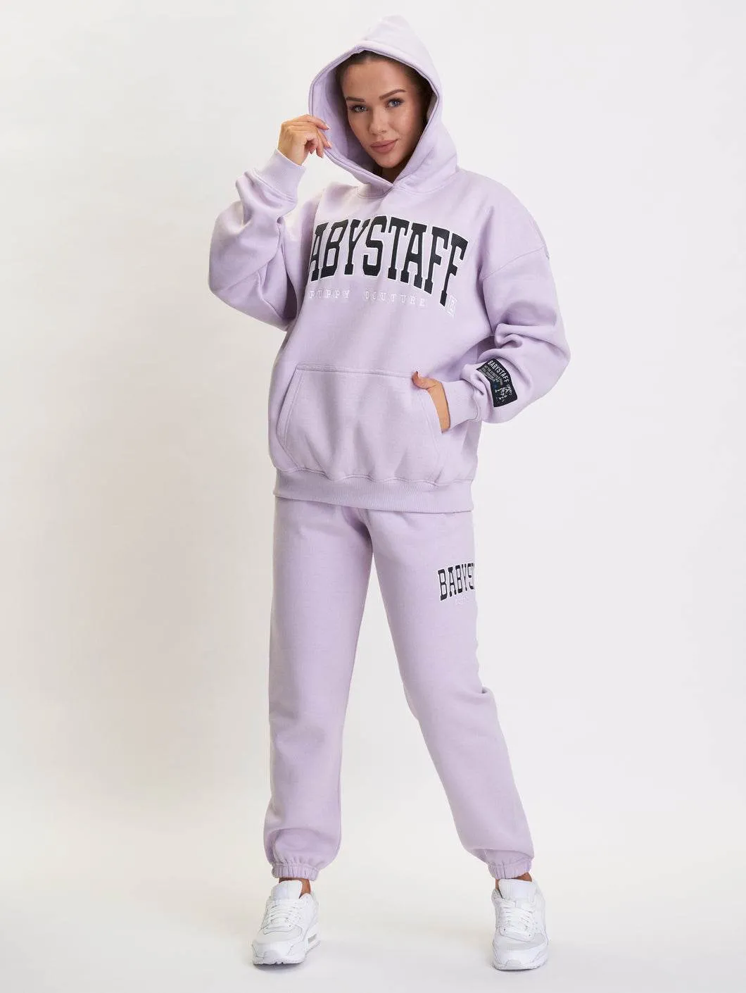 Babystaff College Oversize Hoodie Lavender