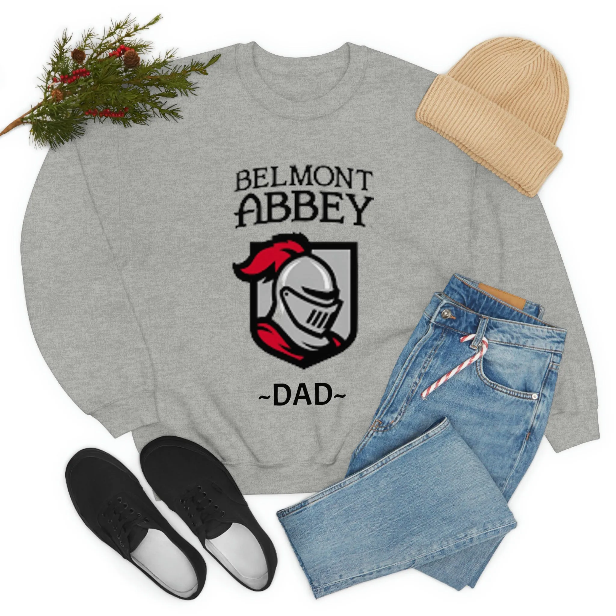 Belmont Abbey Dad Unisex Heavy Blend™ Crewneck Sweatshirt