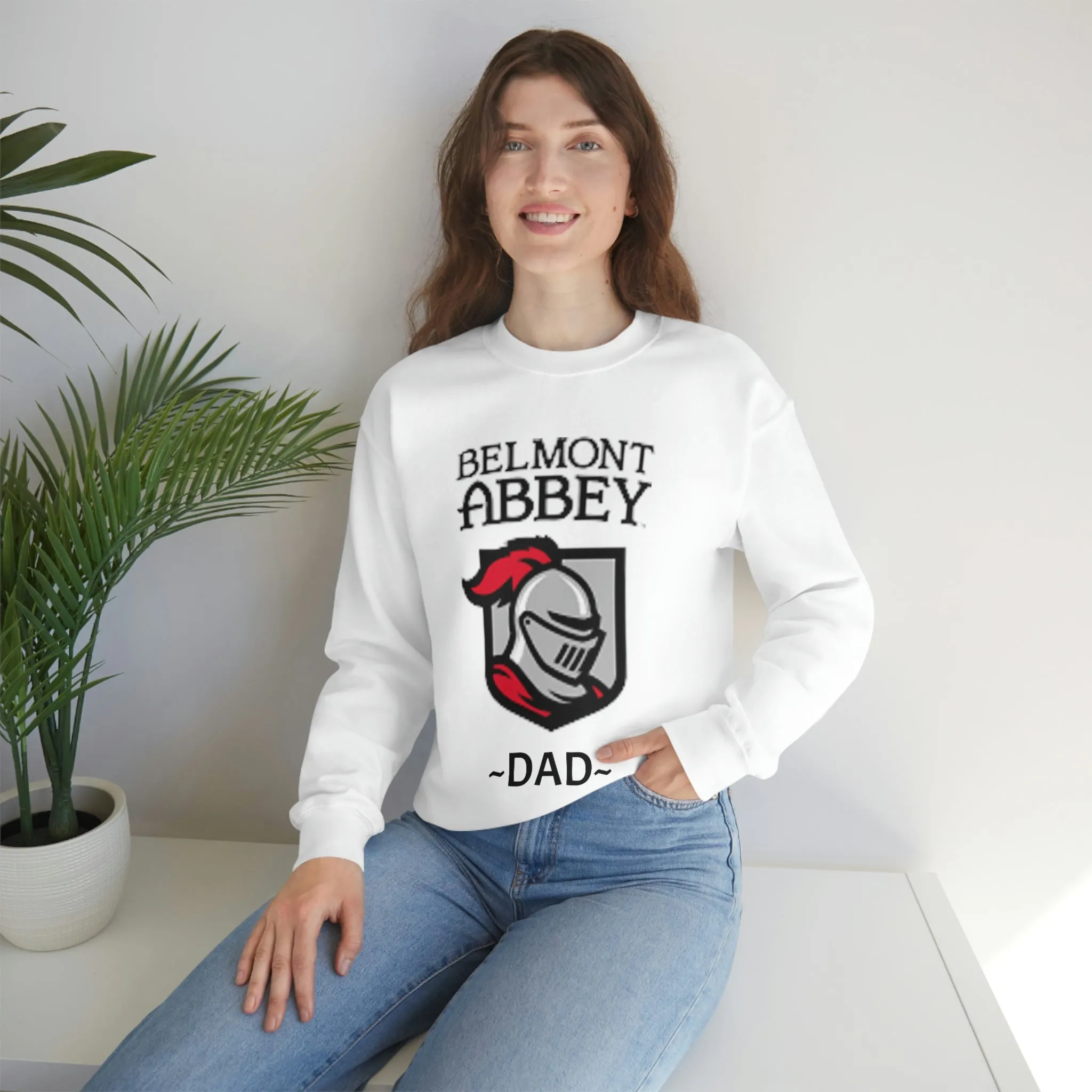Belmont Abbey Dad Unisex Heavy Blend™ Crewneck Sweatshirt