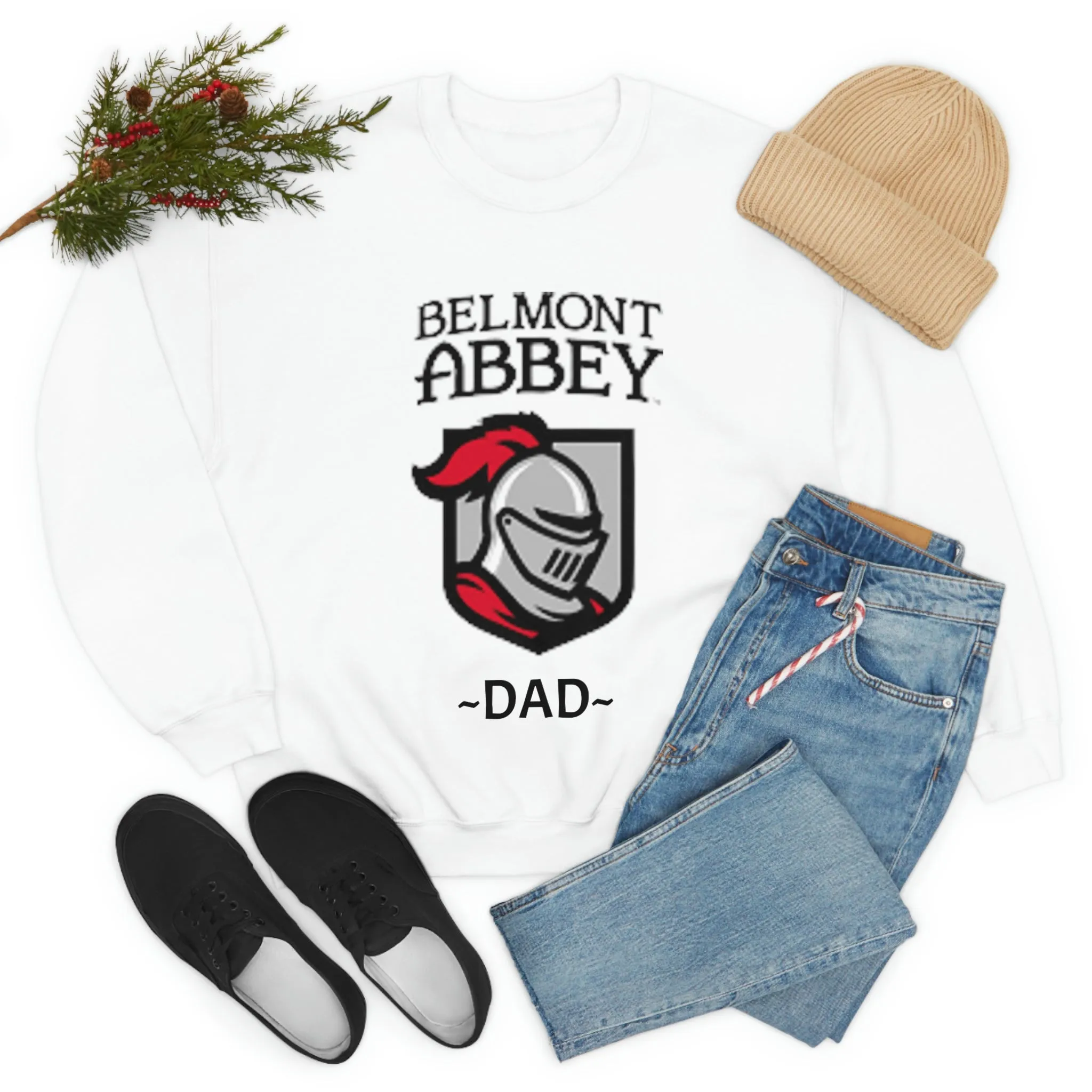 Belmont Abbey Dad Unisex Heavy Blend™ Crewneck Sweatshirt
