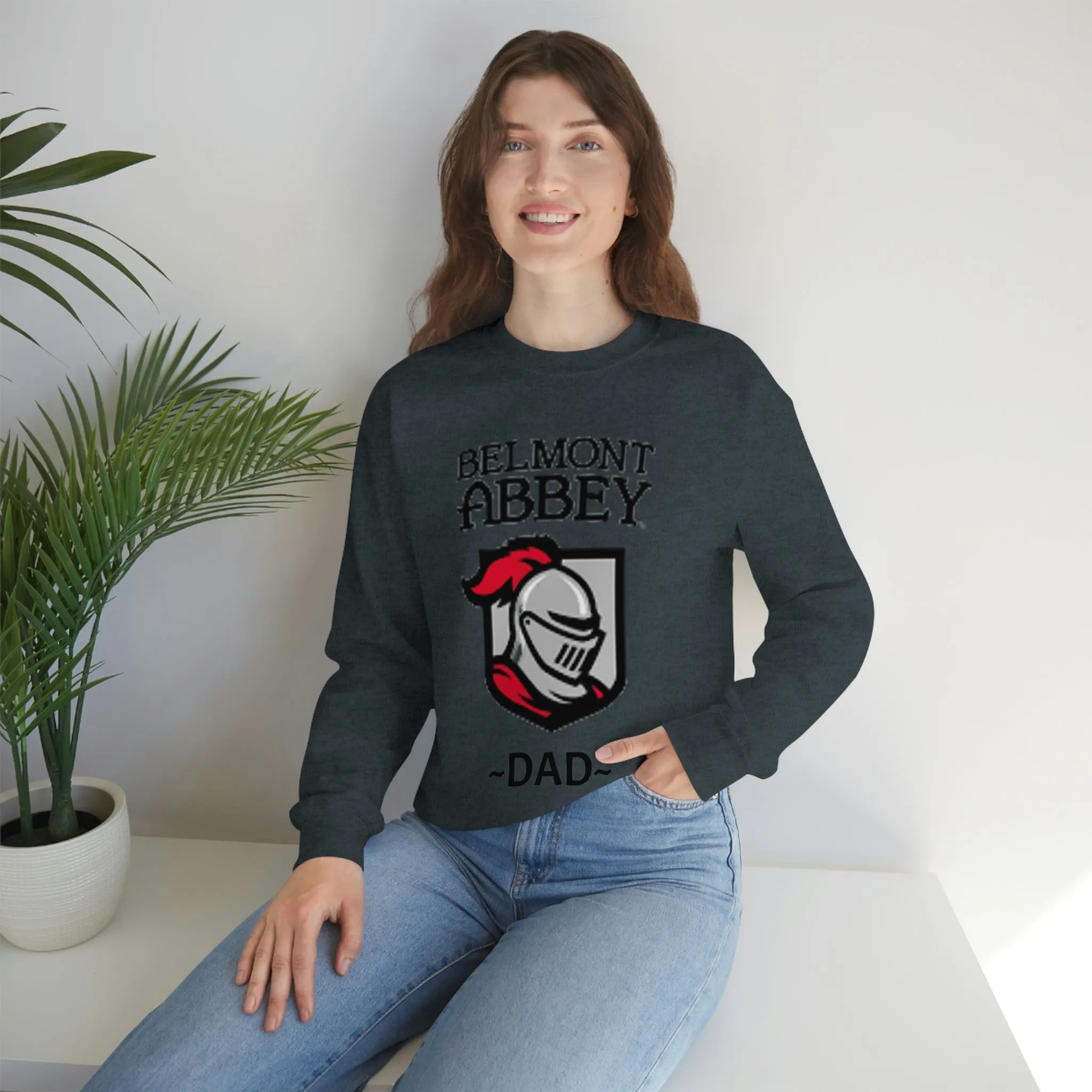 Belmont Abbey Dad Unisex Heavy Blend™ Crewneck Sweatshirt
