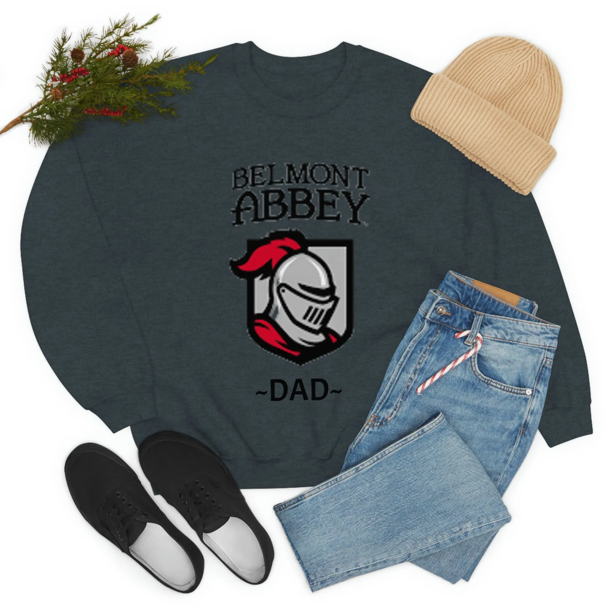 Belmont Abbey Dad Unisex Heavy Blend™ Crewneck Sweatshirt