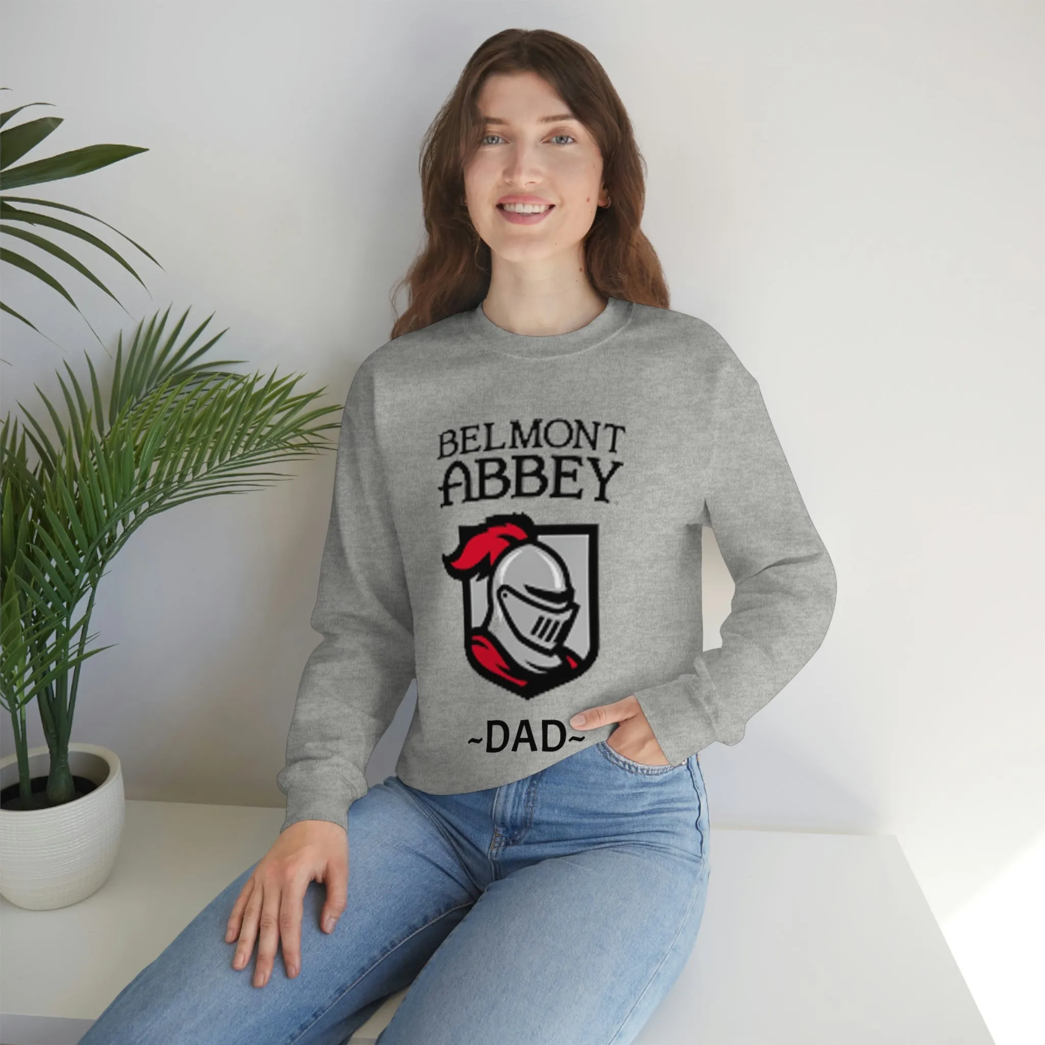 Belmont Abbey Dad Unisex Heavy Blend™ Crewneck Sweatshirt