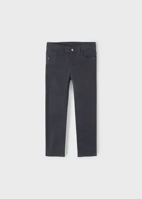 Boys Slim Fit Pants - Asphault