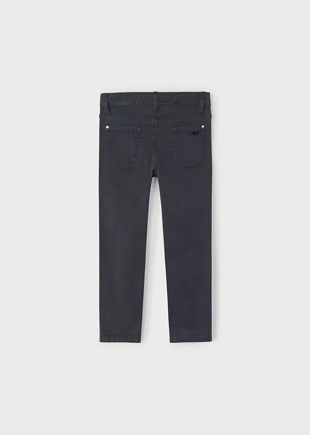 Boys Slim Fit Pants - Asphault