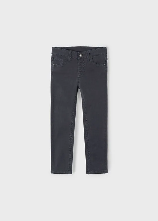 Boys Slim Fit Pants - Asphault