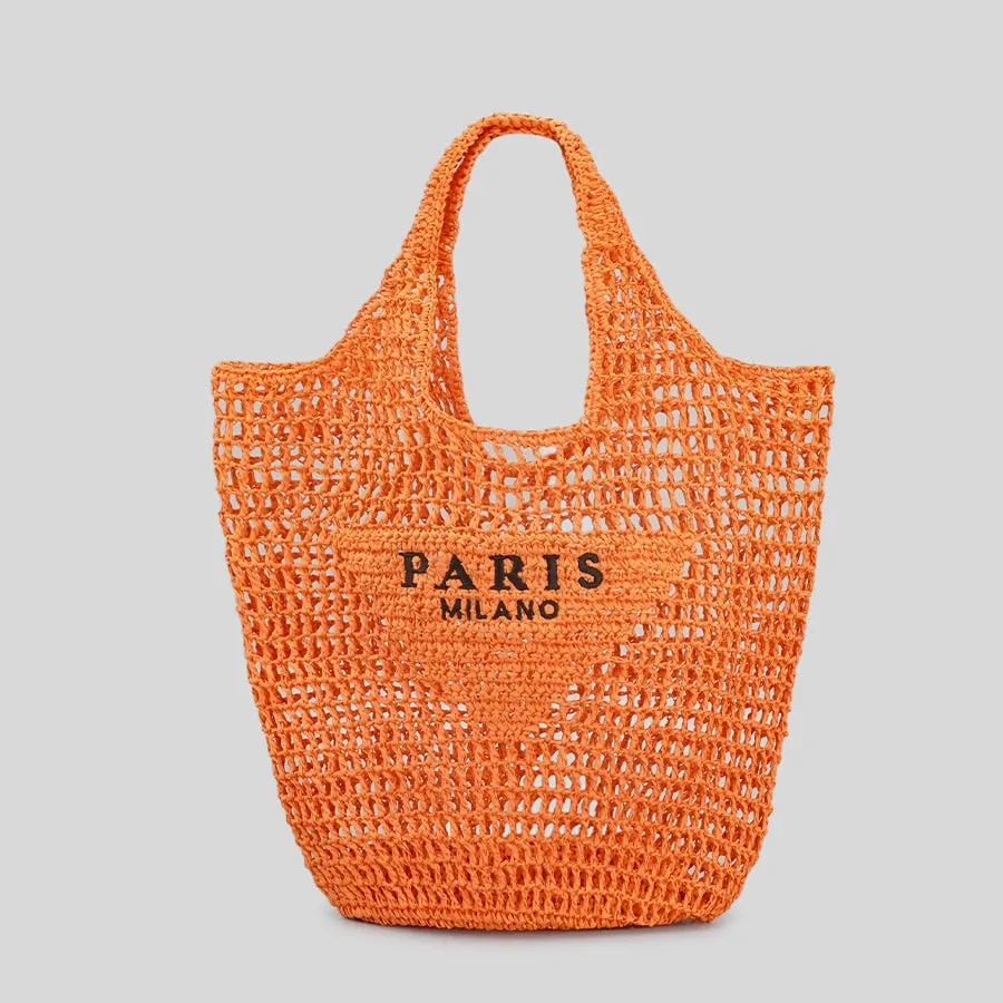 Brand Letter Straw Bags