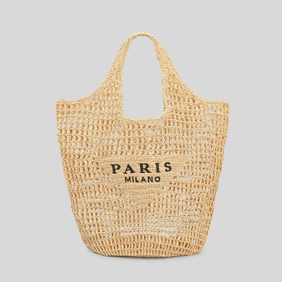 Brand Letter Straw Bags
