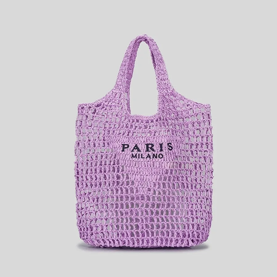 Brand Letter Straw Bags