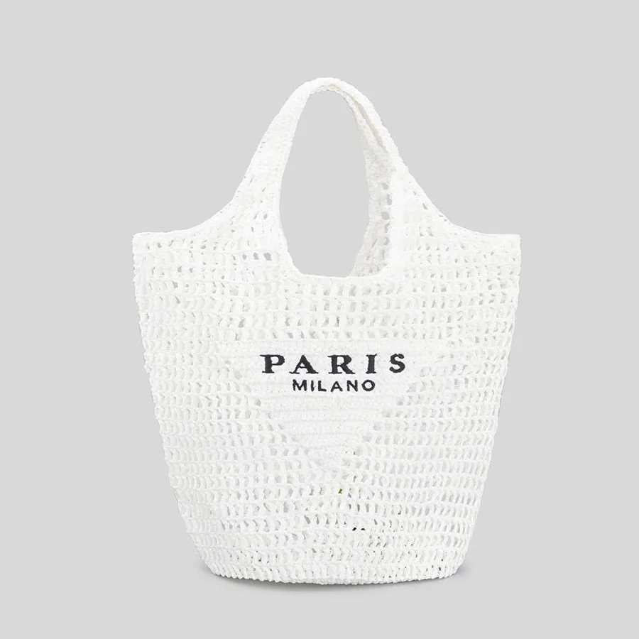Brand Letter Straw Bags