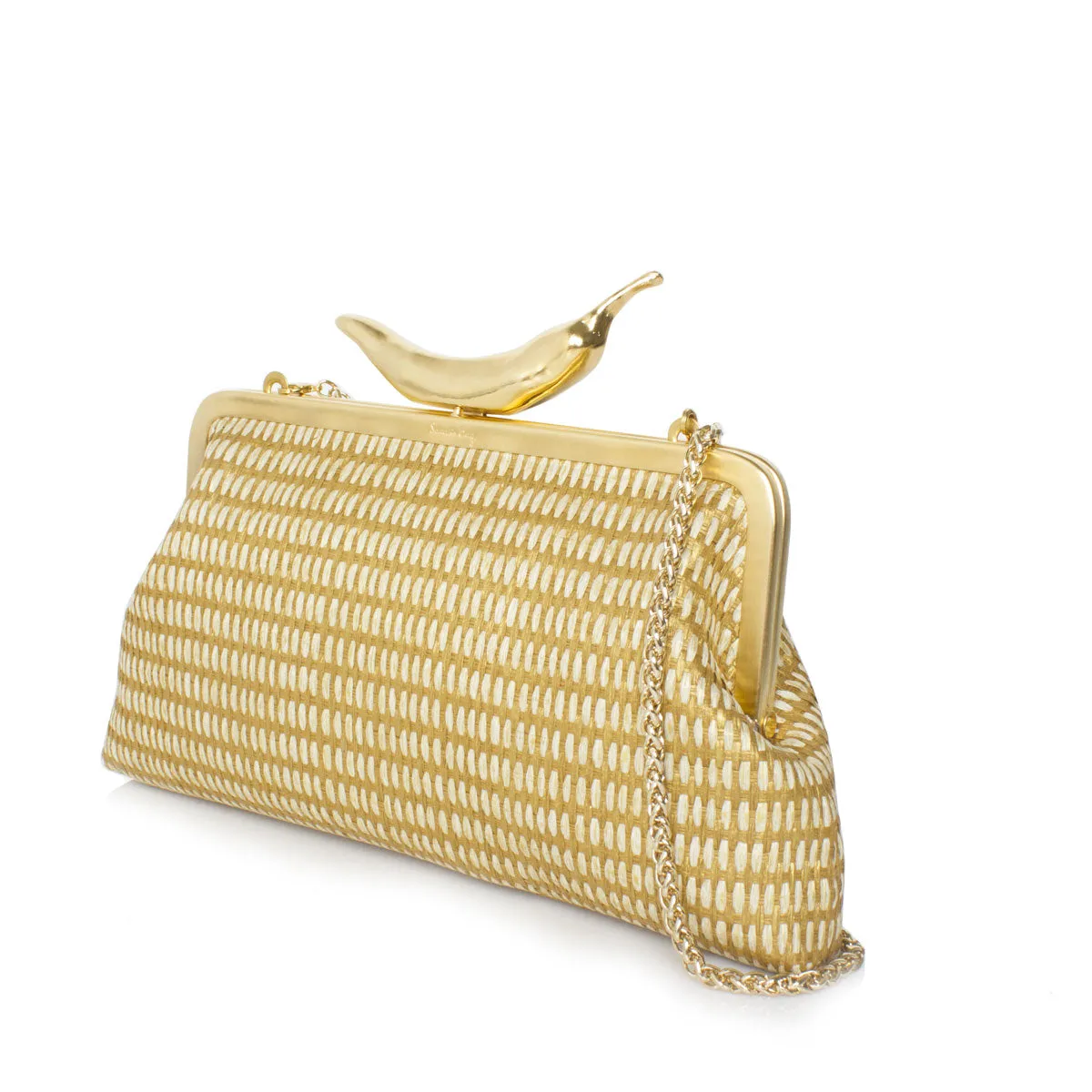 CHILI GOLD STRAW CLASSIC BAG