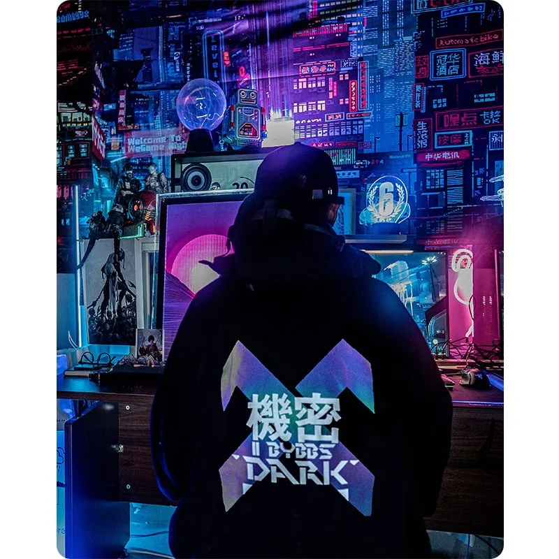 Cotton X Printed Oversized Hoodies