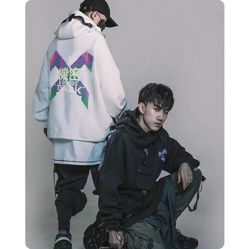 Cotton X Printed Oversized Hoodies