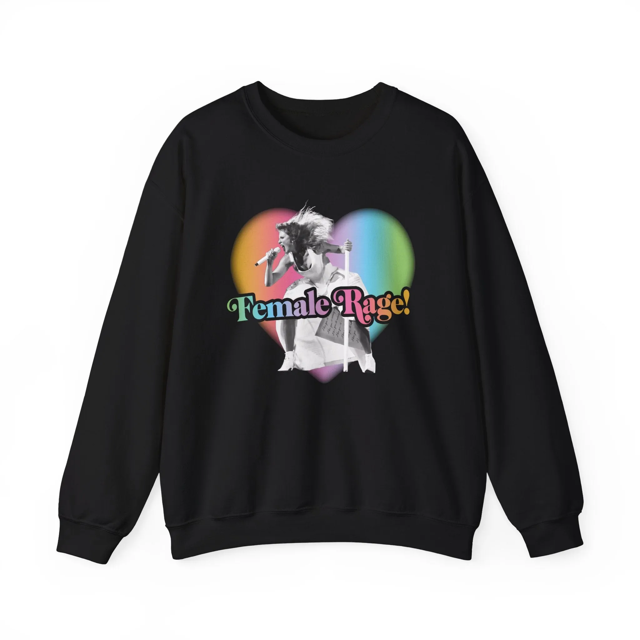 Female Rage Rainbow Crewneck Sweatshirt