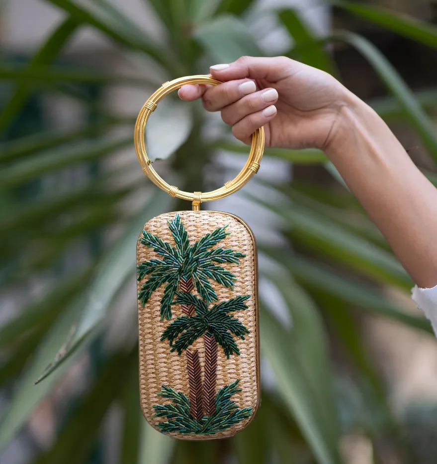 GREEN OASIS GOLD STRAW MENOTTES