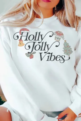 HOLLY JOLLY VIBES OVERSIZED SWEATSHIRT