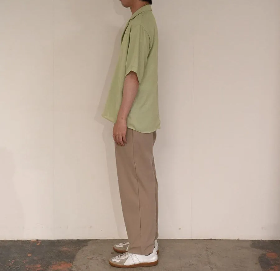MA-S-721 FAKE LINEN SLIT SHIRT