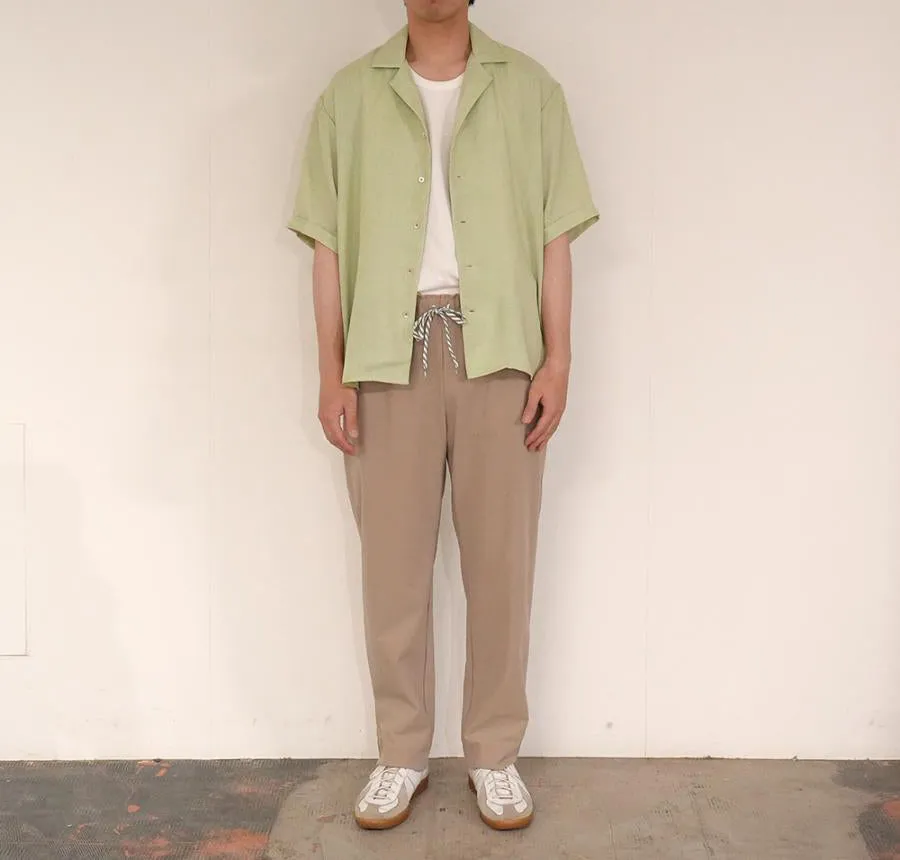 MA-S-721 FAKE LINEN SLIT SHIRT