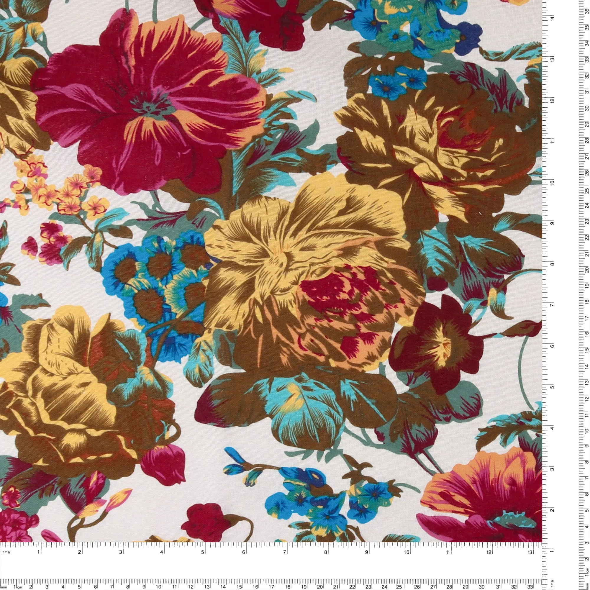 Printed Cotton & Linen - TERRA - 037 - Offwhite