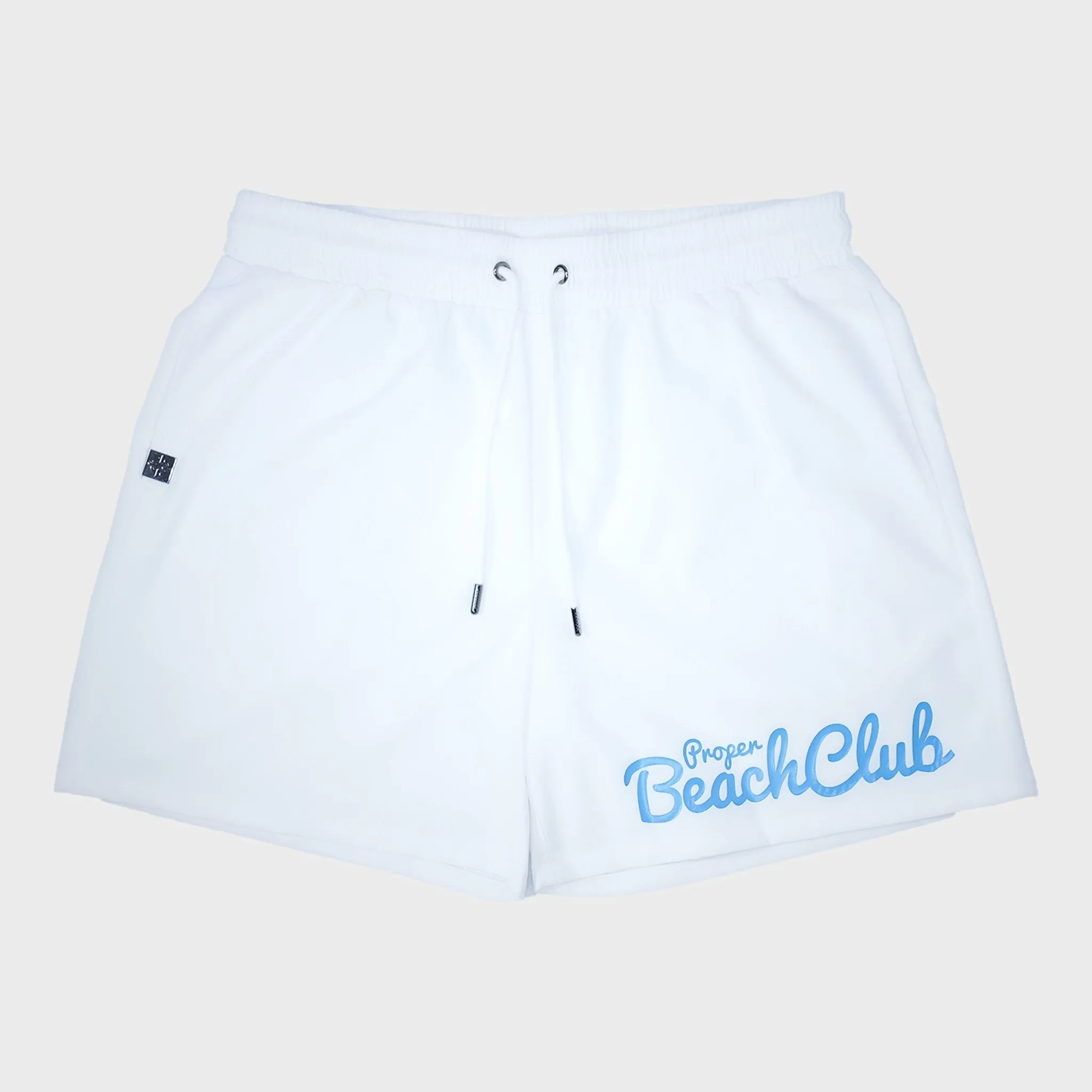 PROPER BEACH CLUB SWIM SHORTS WHITE