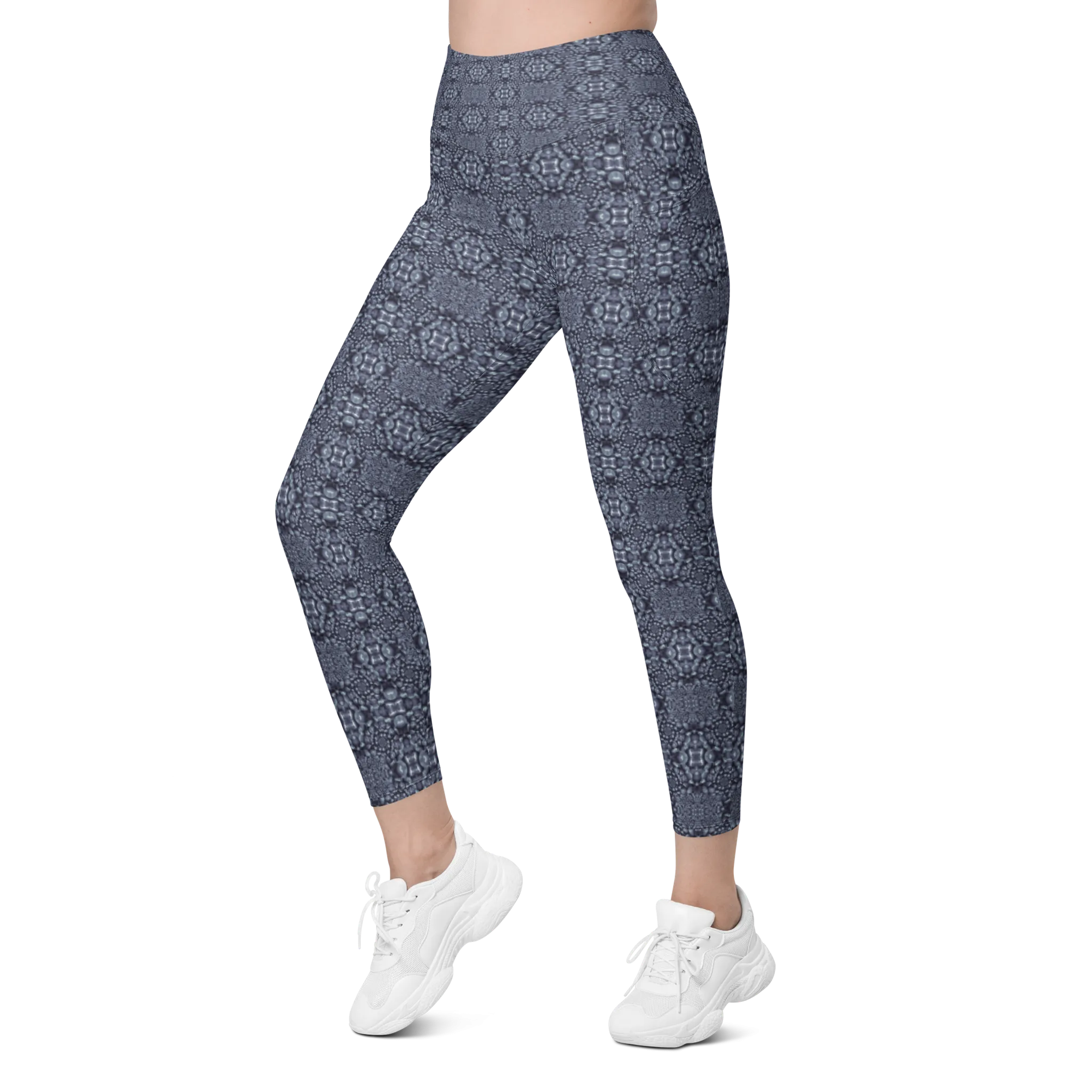 Recursia Indranet Leggings With Pockets In Blue