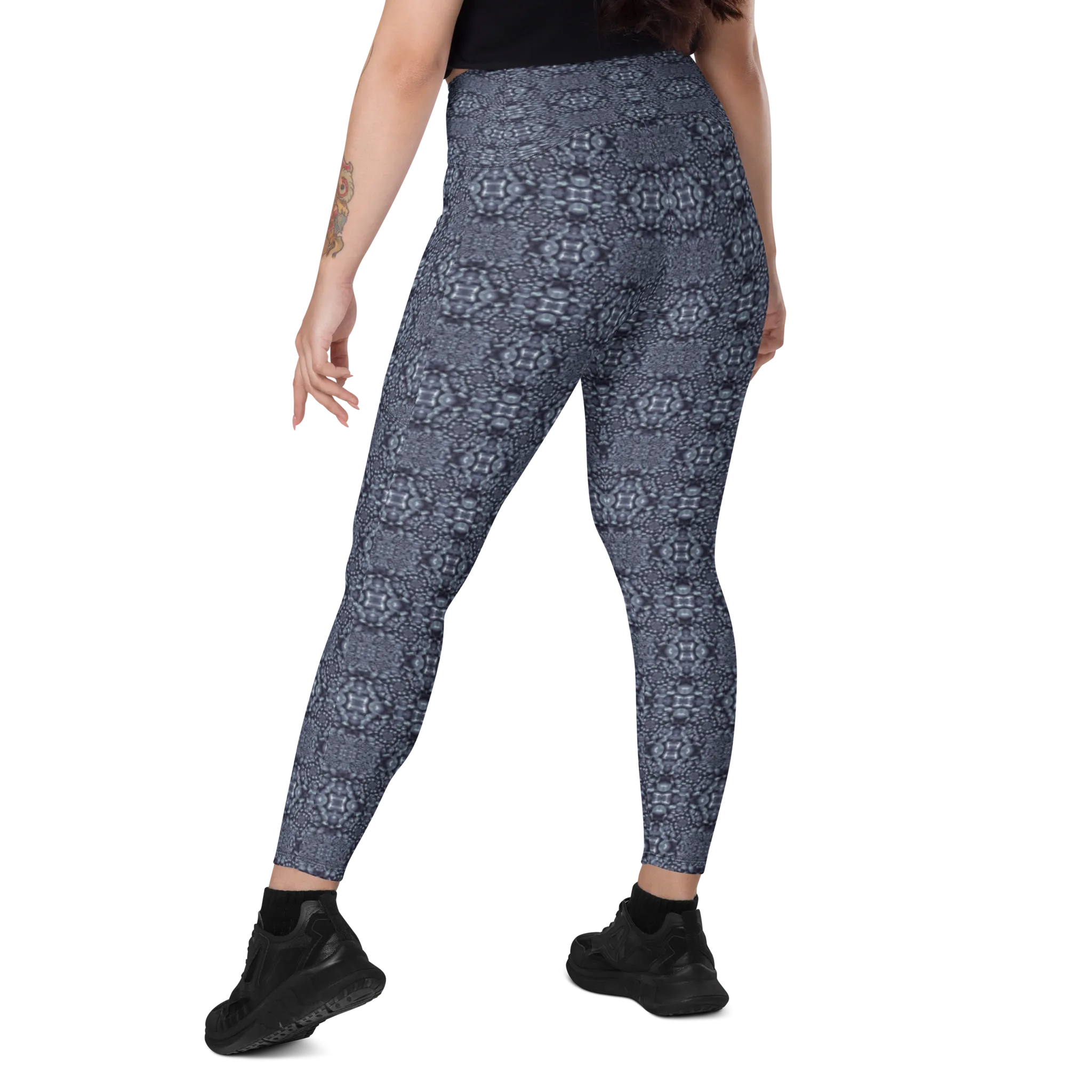 Recursia Indranet Leggings With Pockets In Blue