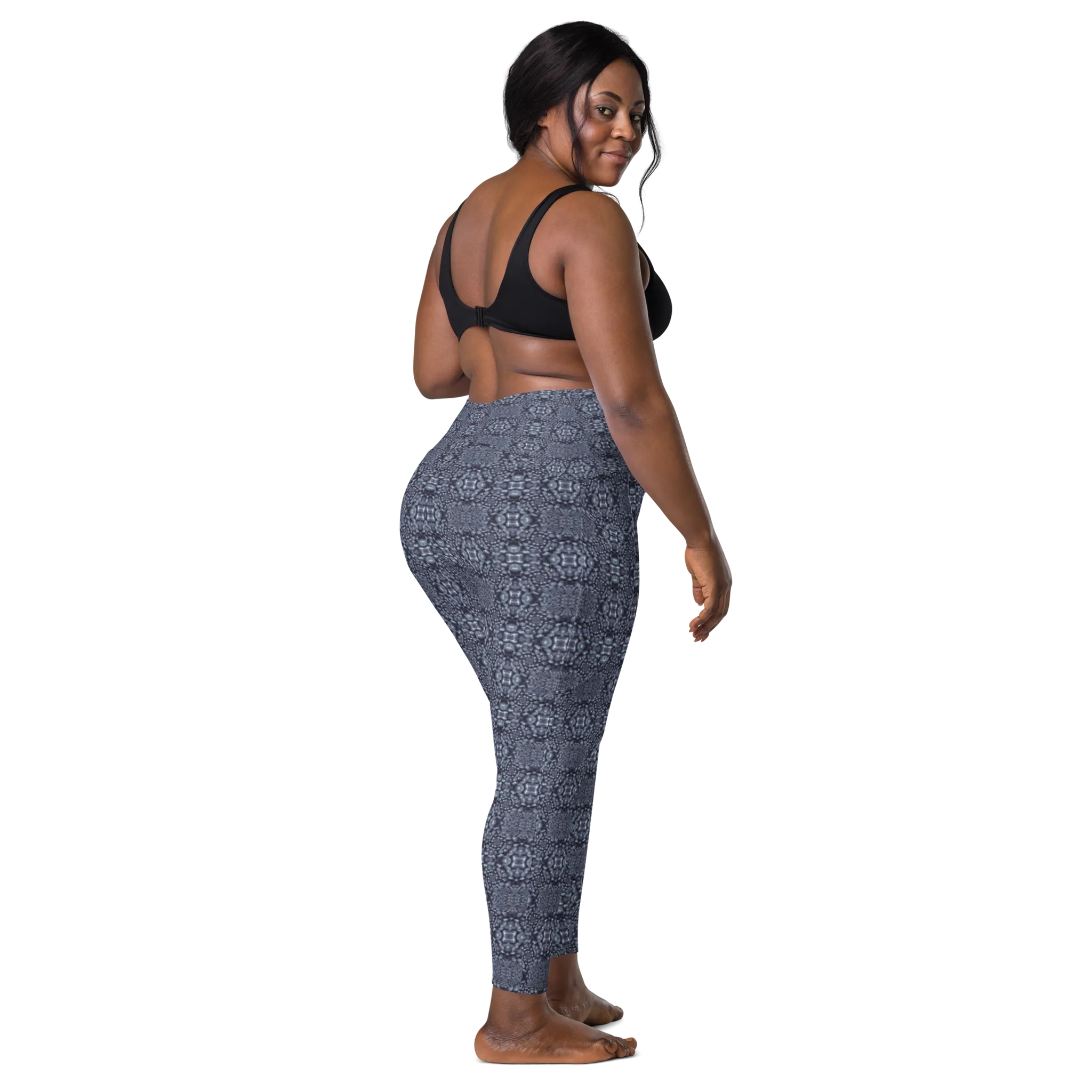 Recursia Indranet Leggings With Pockets In Blue