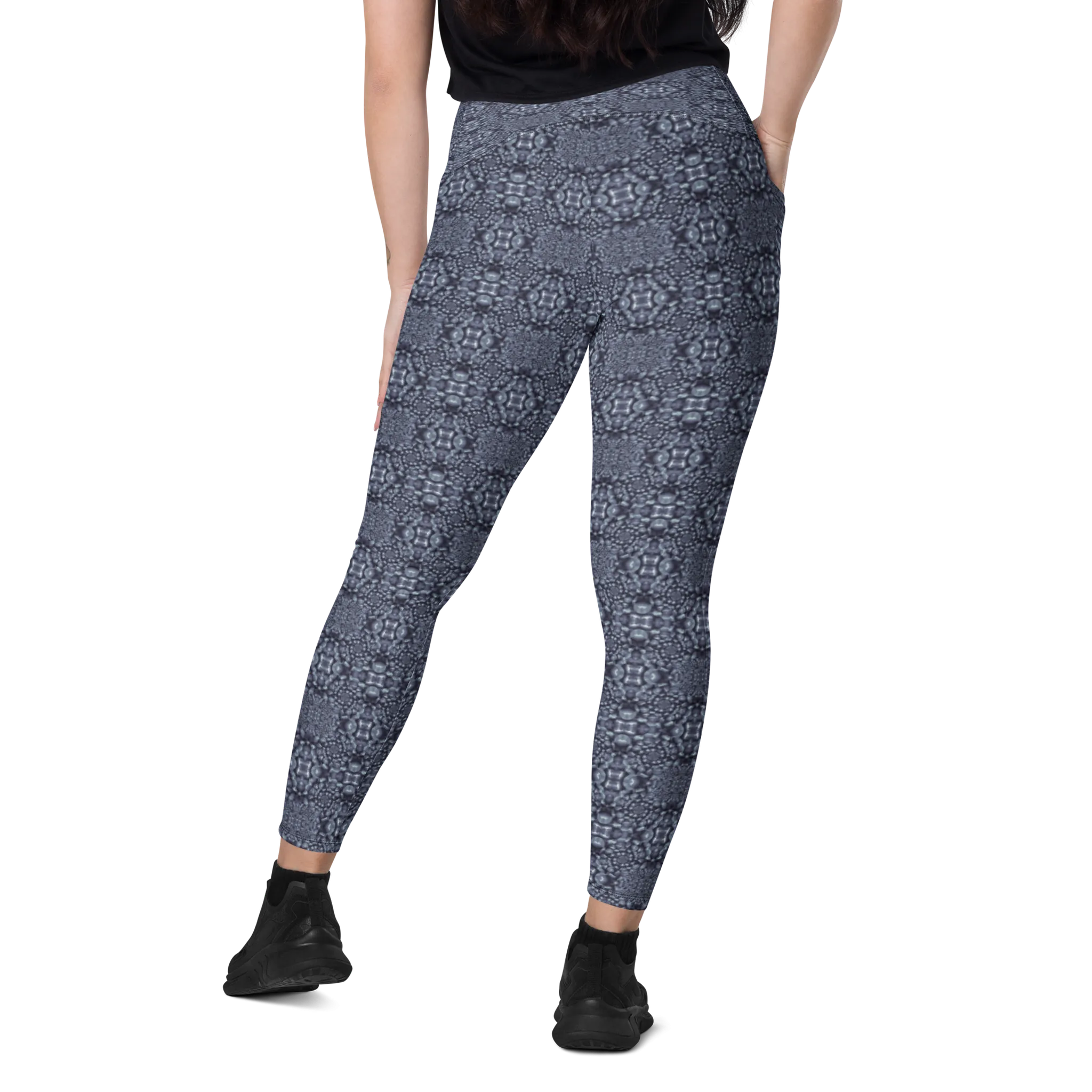 Recursia Indranet Leggings With Pockets In Blue