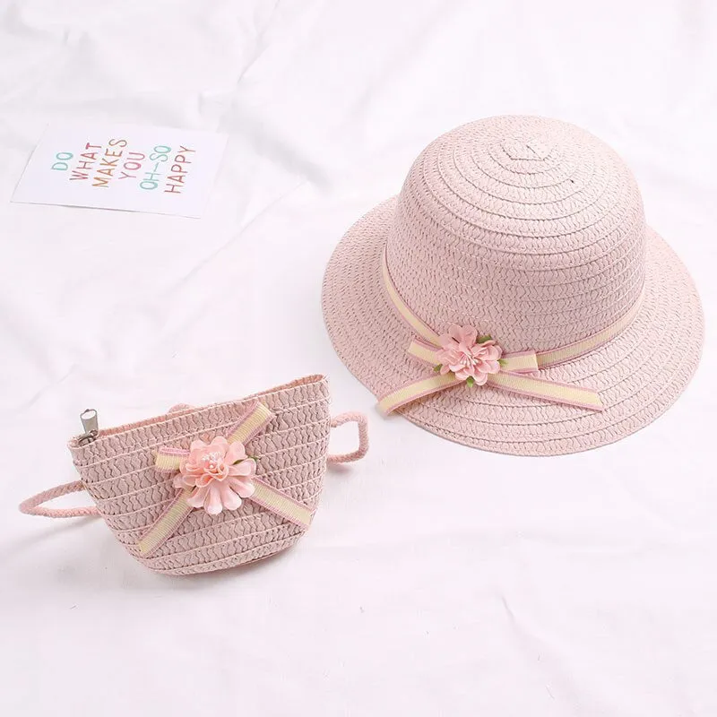 Straw Hat With Handbag Bags