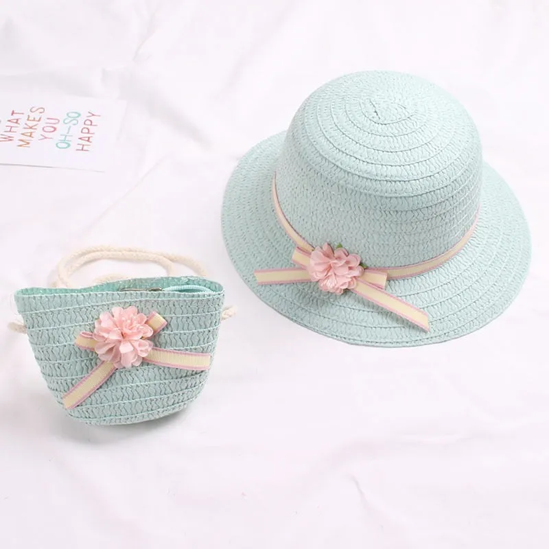 Straw Hat With Handbag Bags