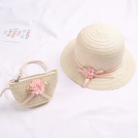 Straw Hat With Handbag Bags