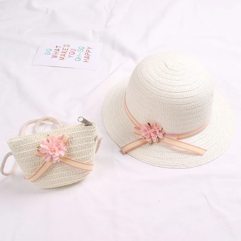 Straw Hat With Handbag Bags