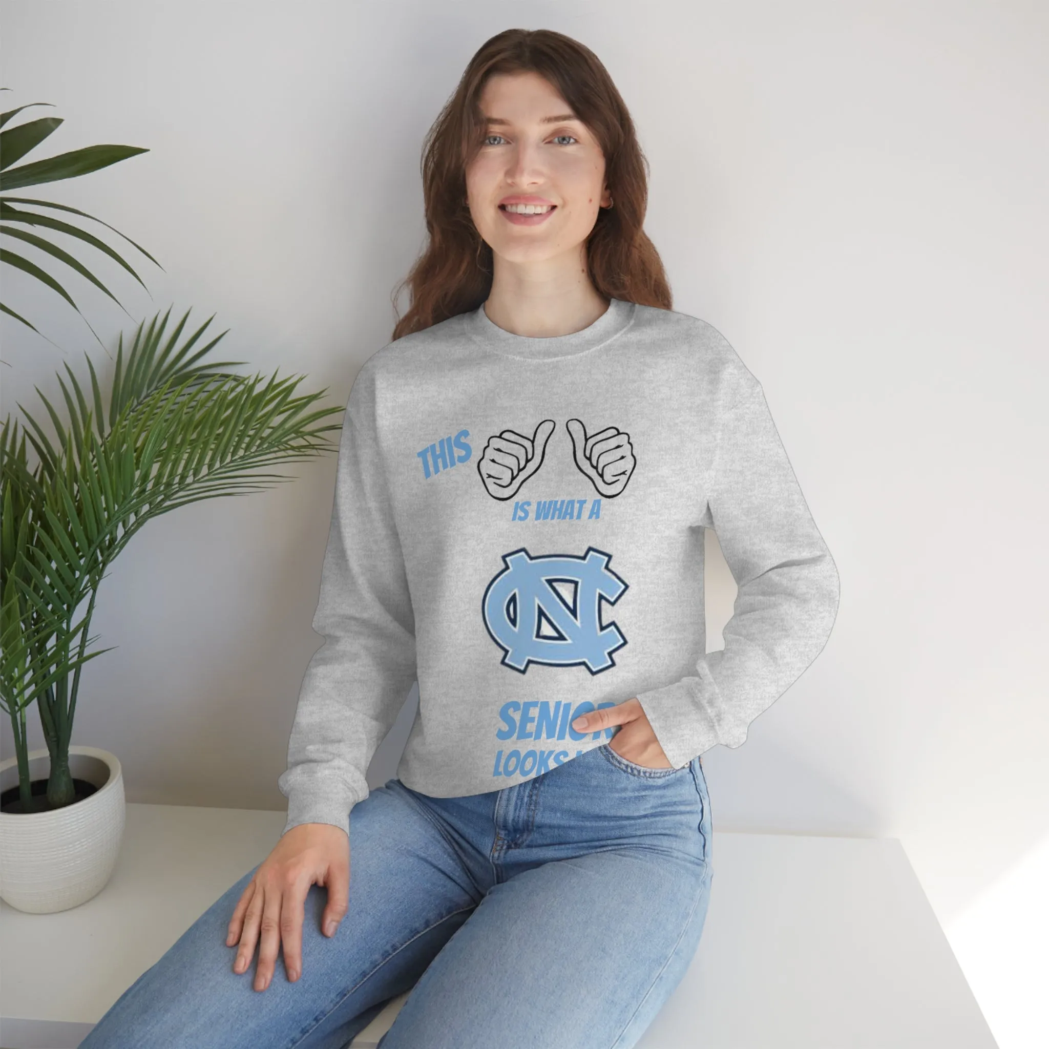 This Is What A Chapel Hill Senior Looks Like Unisex Heavy Blend™ Crewneck Sweatshirt