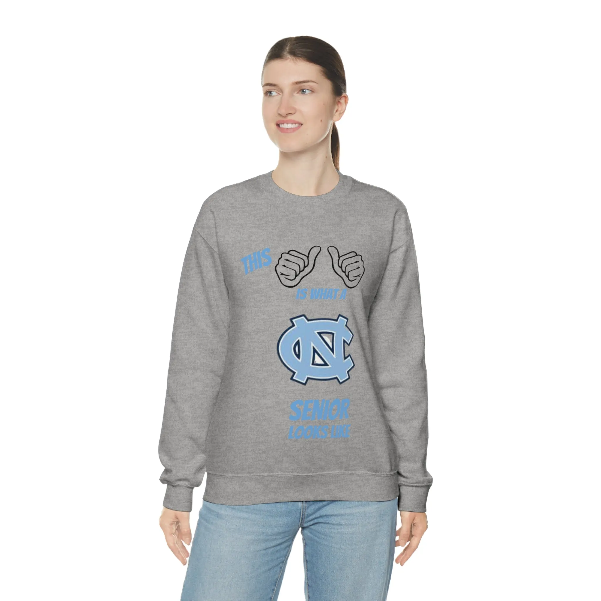 This Is What A Chapel Hill Senior Looks Like Unisex Heavy Blend™ Crewneck Sweatshirt
