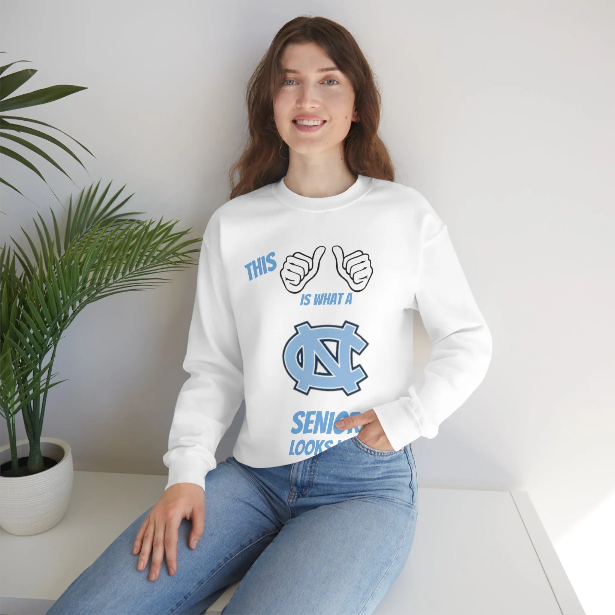 This Is What A Chapel Hill Senior Looks Like Unisex Heavy Blend™ Crewneck Sweatshirt