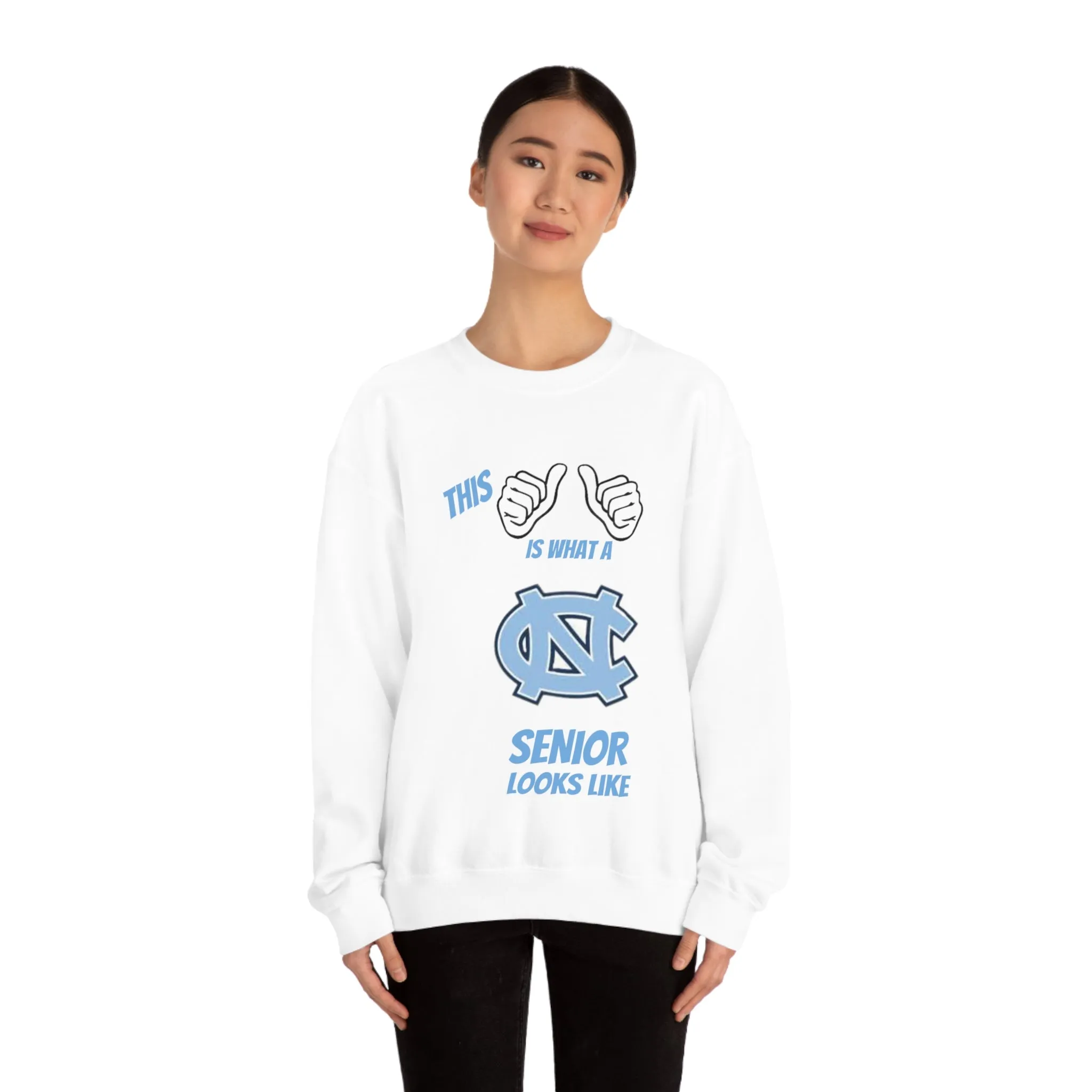 This Is What A Chapel Hill Senior Looks Like Unisex Heavy Blend™ Crewneck Sweatshirt