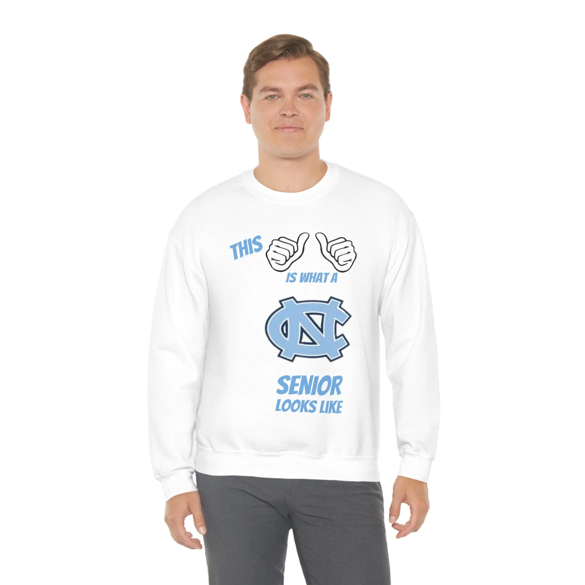 This Is What A Chapel Hill Senior Looks Like Unisex Heavy Blend™ Crewneck Sweatshirt