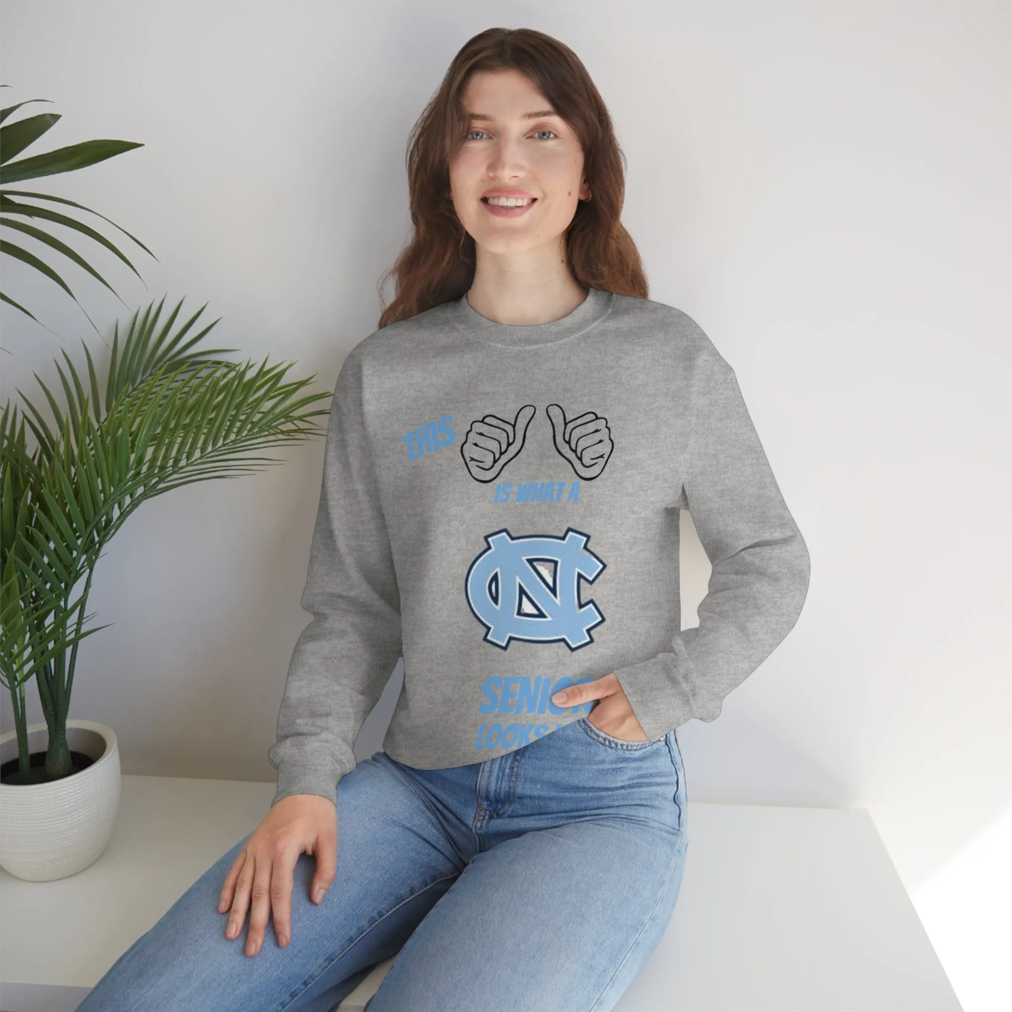 This Is What A Chapel Hill Senior Looks Like Unisex Heavy Blend™ Crewneck Sweatshirt