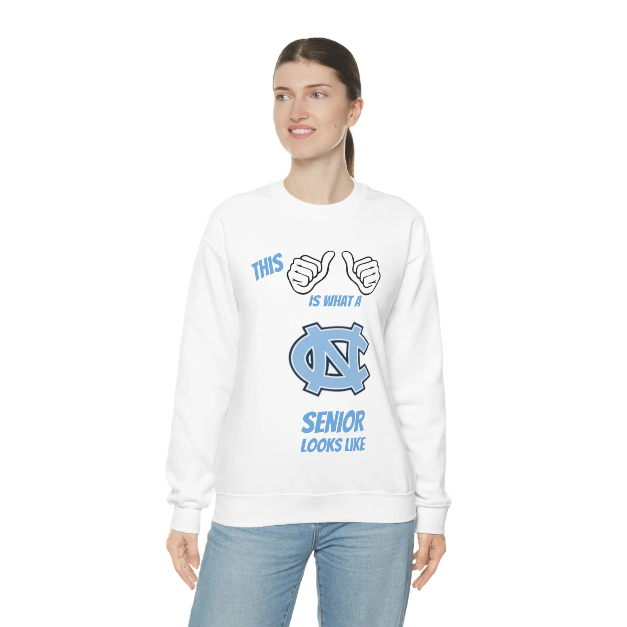 This Is What A Chapel Hill Senior Looks Like Unisex Heavy Blend™ Crewneck Sweatshirt
