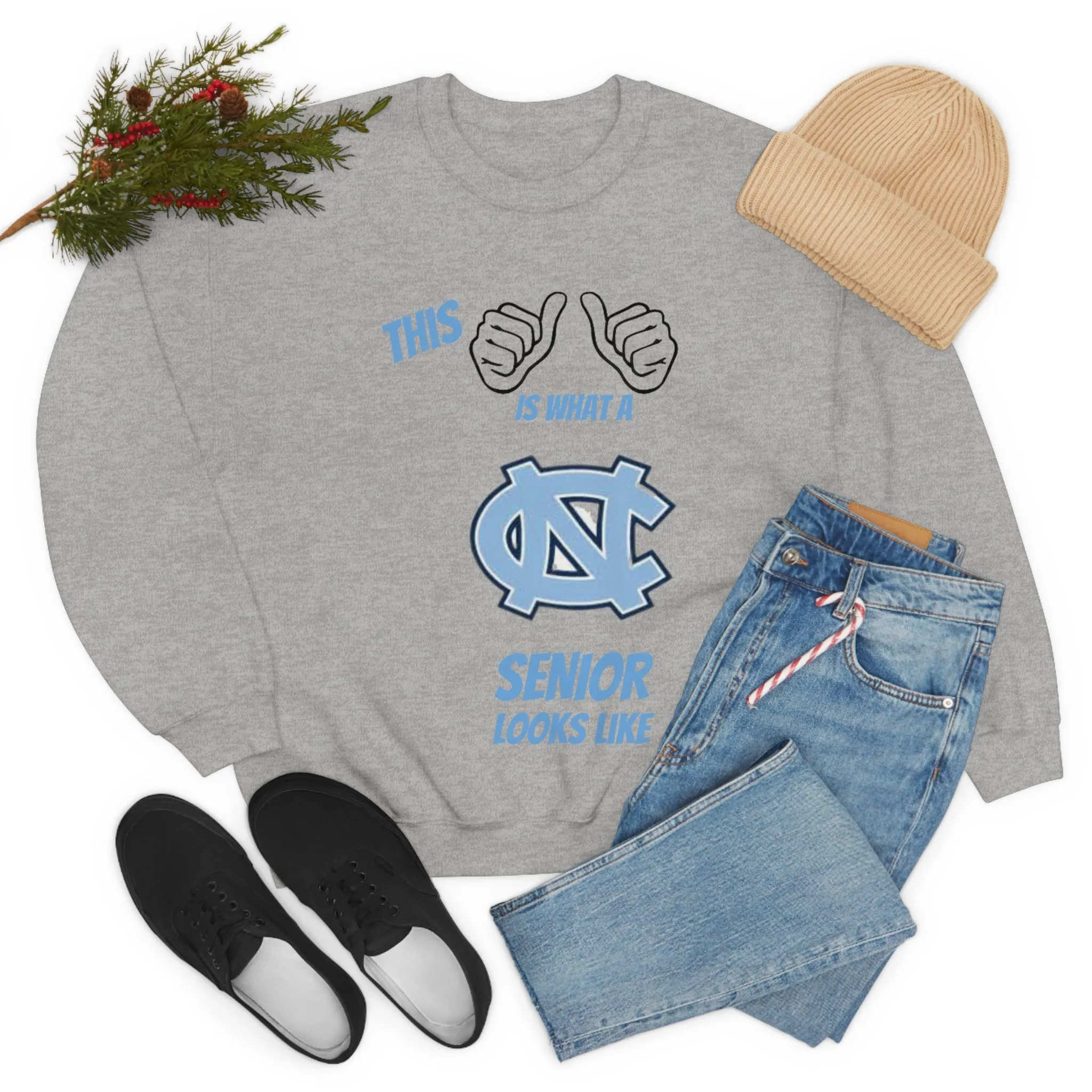 This Is What A Chapel Hill Senior Looks Like Unisex Heavy Blend™ Crewneck Sweatshirt