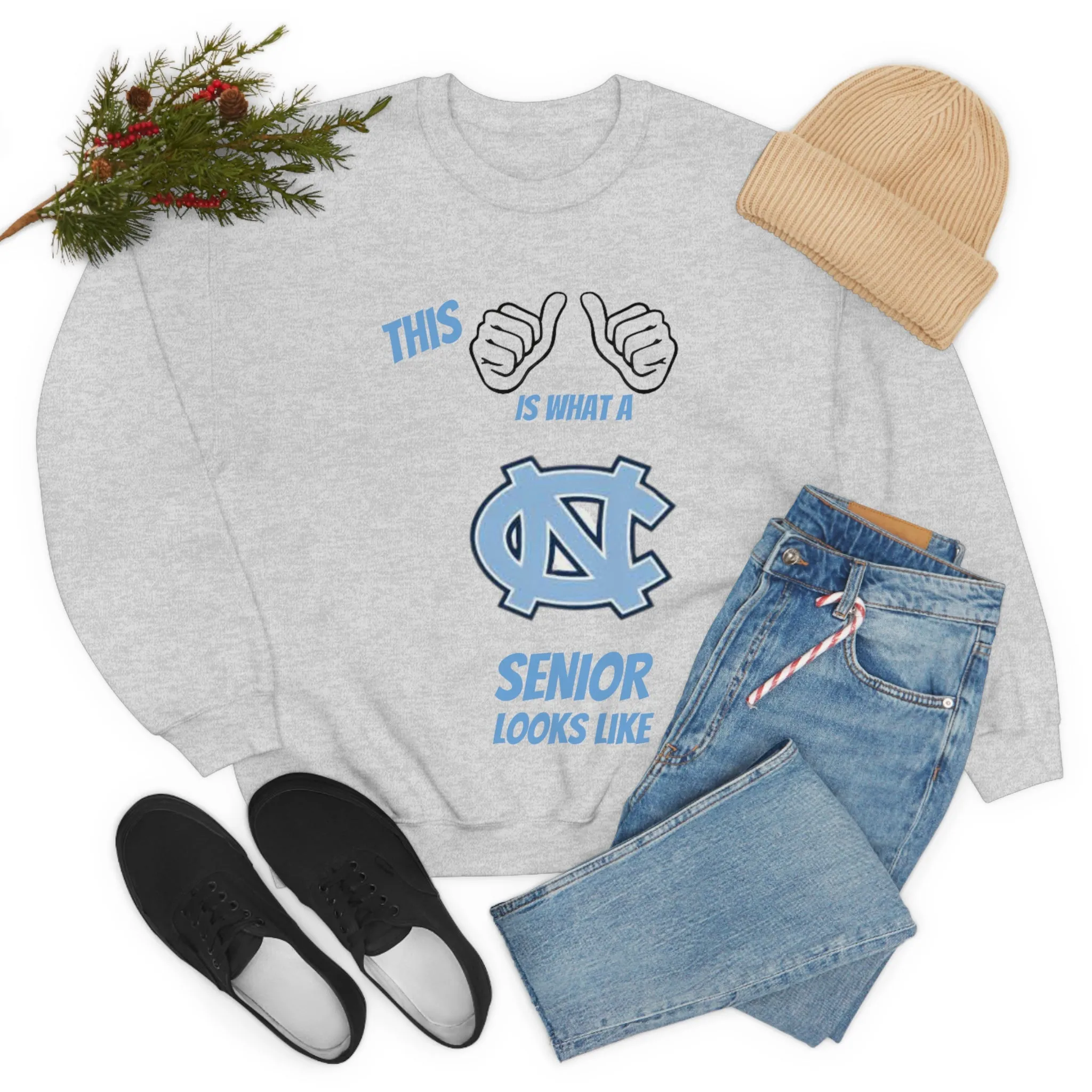 This Is What A Chapel Hill Senior Looks Like Unisex Heavy Blend™ Crewneck Sweatshirt