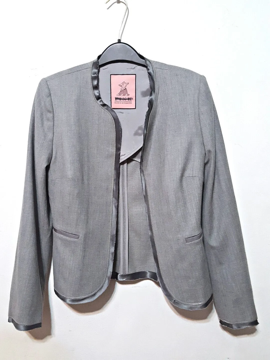 Thomas Pink Satin Trim Blazer sz.6