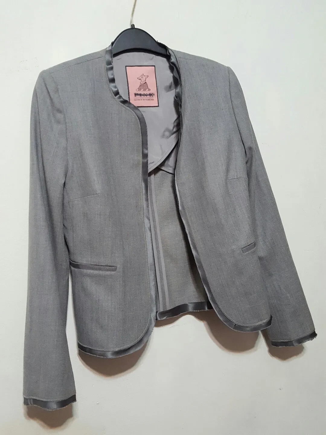 Thomas Pink Satin Trim Blazer sz.6