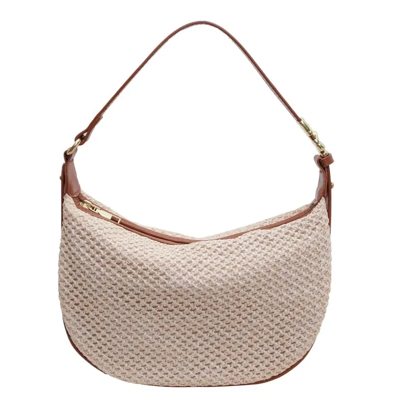 UAKISS  -  Small Straw Crossbody Bags for Women 2024 Korean Fashion Summer Cute Shoulder Bags Handbags and Purses Weave Beach Bag